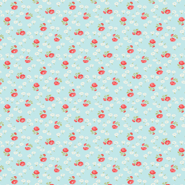 Sentiments Flowers Light Blue