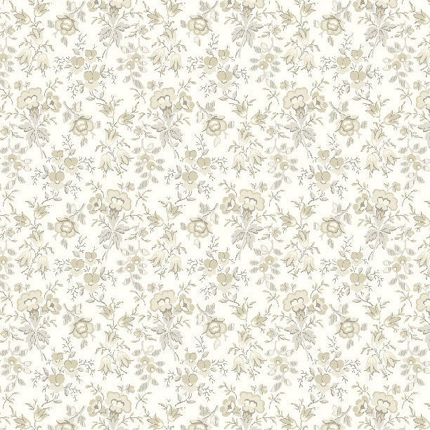 Blushing Blooms Cream/Tonal Flowers and Buds