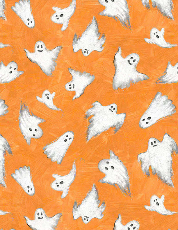 Midnight Hauntings Ghosts Orange