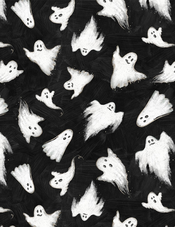 Midnight Hauntings Ghosts Black