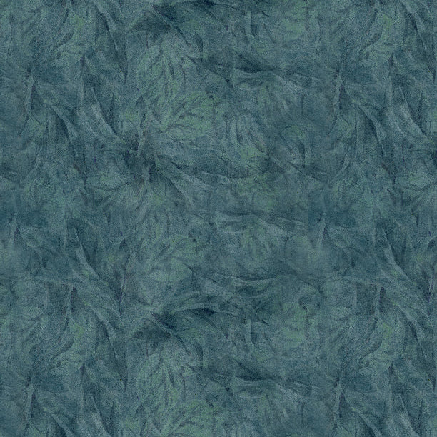 Garden Gate Roosters Feather Texture Teal