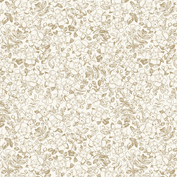 Garden Grace Floral Toile Cream