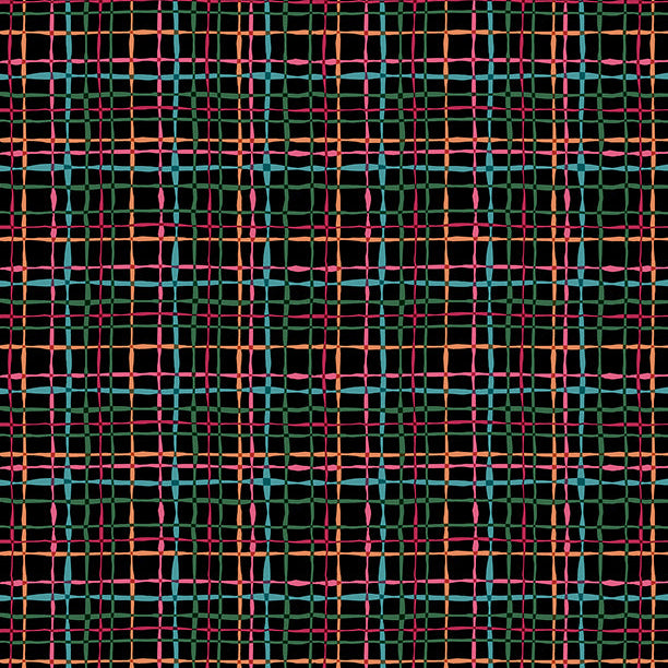 Floral Party Plaid Multi/Black