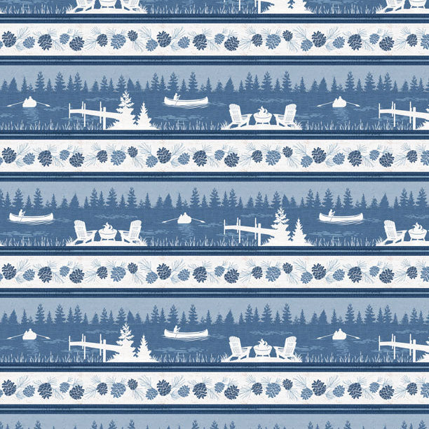 Lake Retreat Repeating Stripe Multi