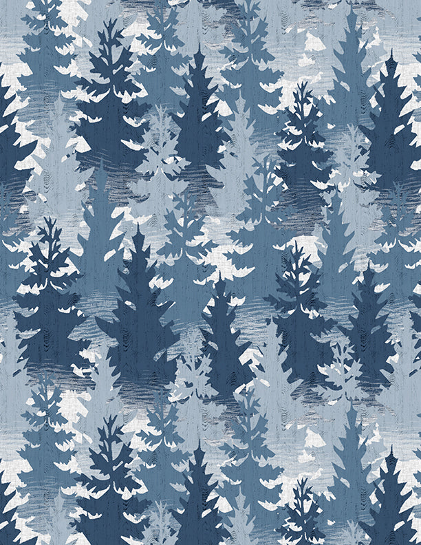 Lake Retreat Packed Trees Navy
