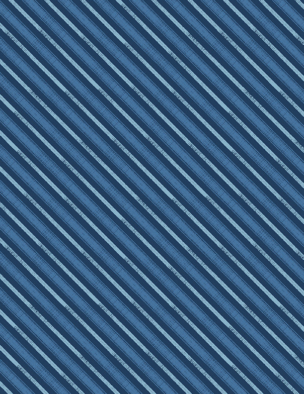 Lake Retreat Diagonal Stripe Navy
