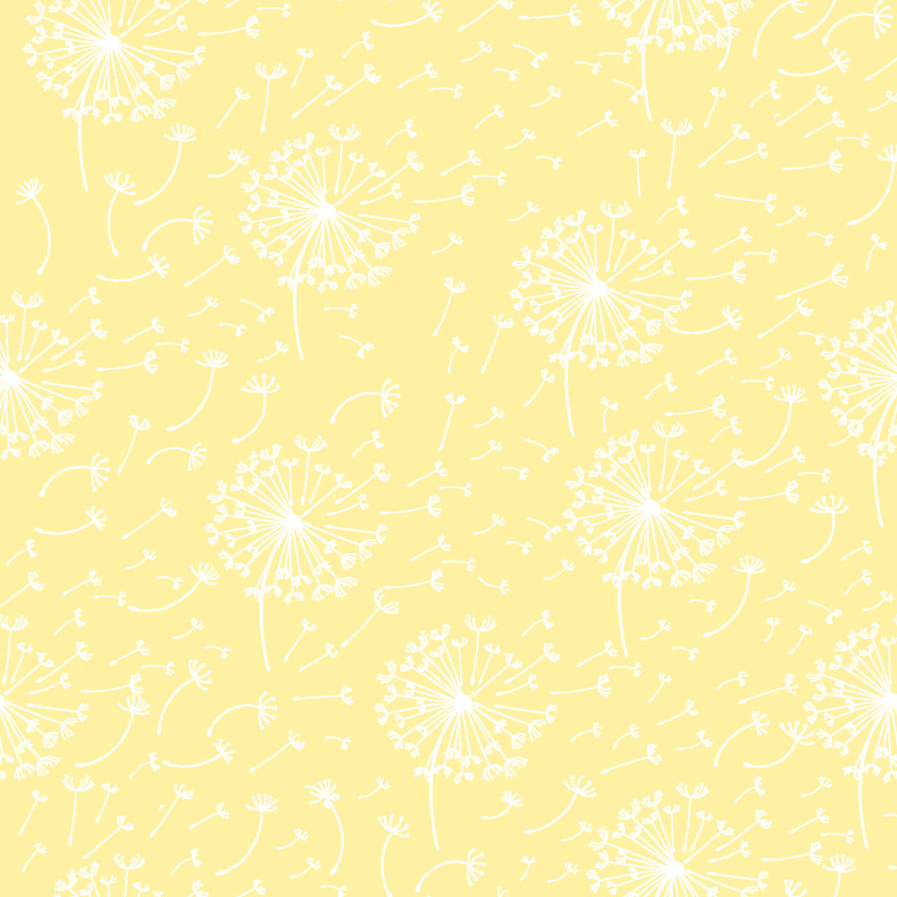 (Craft Fabric) Everyday Print Dandelion