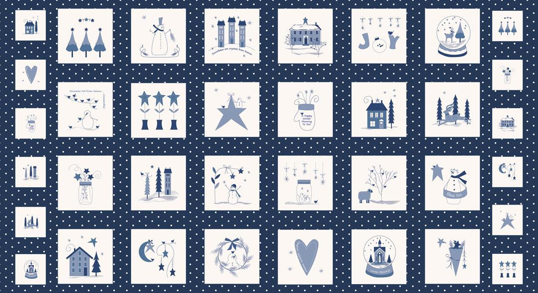 Crystal Lane Panel Winter Blue Panel