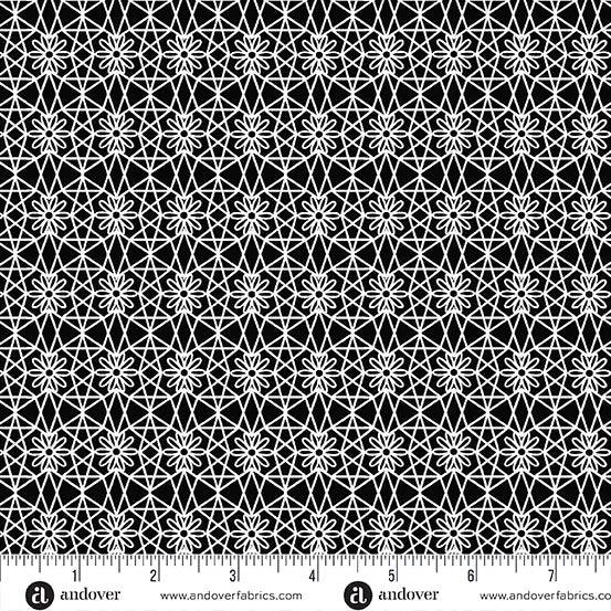 Mellow Drama by Eye Candy Quilts Lacewwork Black
