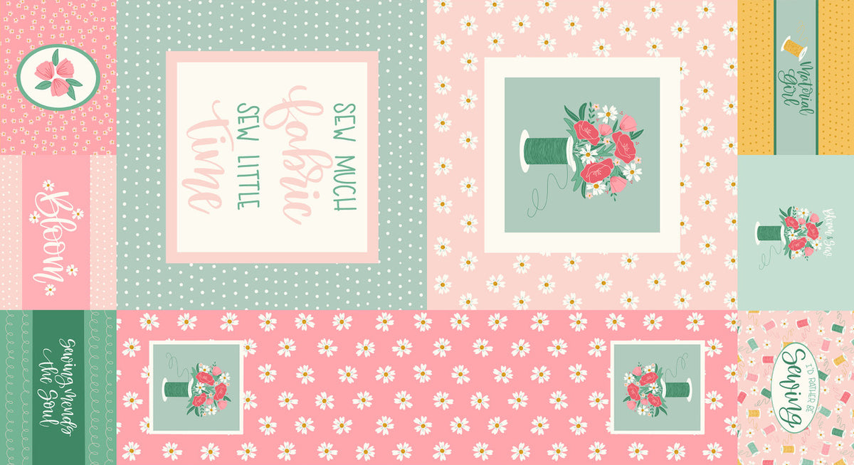 Bloom and Sew by Amy Latta Panel Multi