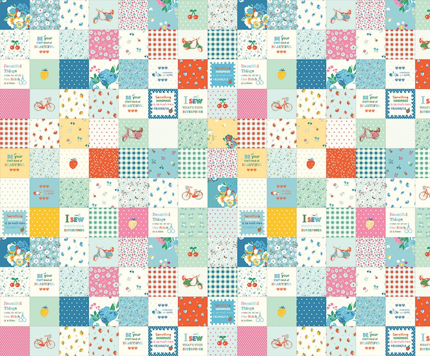 Cotton Nook Patchwork Blue