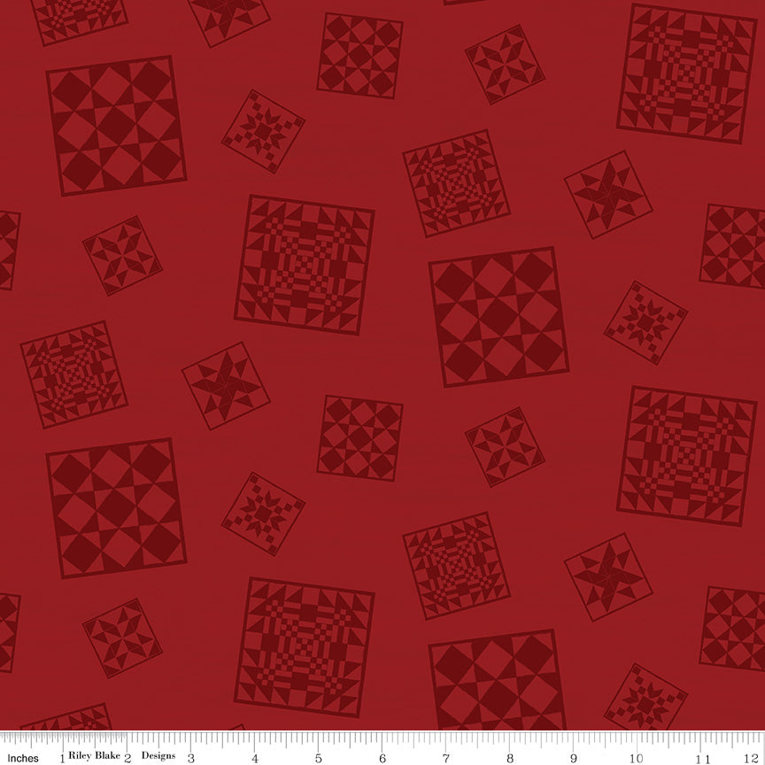 The Heartland Quilt Blocks Red