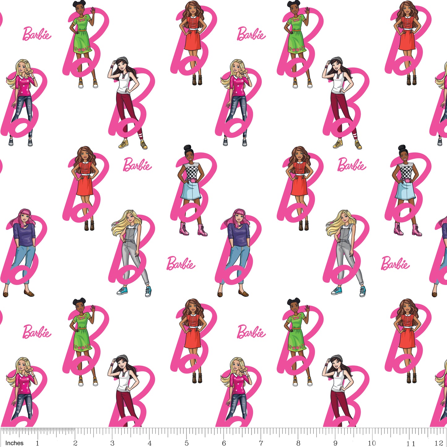 Barbie Dreamhouse Fat Quarter Bundle - Craft Fabric