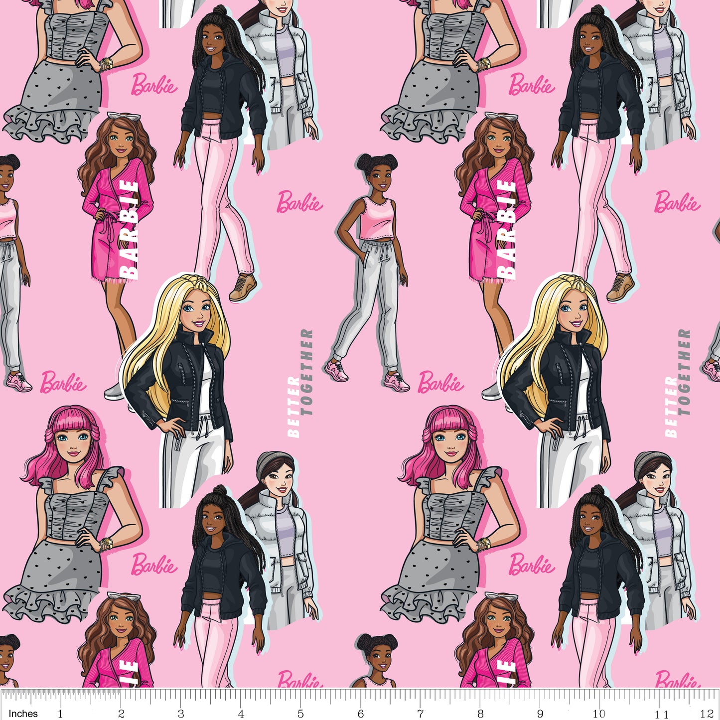Barbie Dreamhouse Fat Quarter Bundle - Craft Fabric