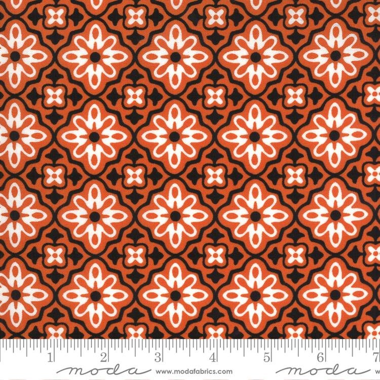 Midnight Magic 2 Pumpkin Flower Tile