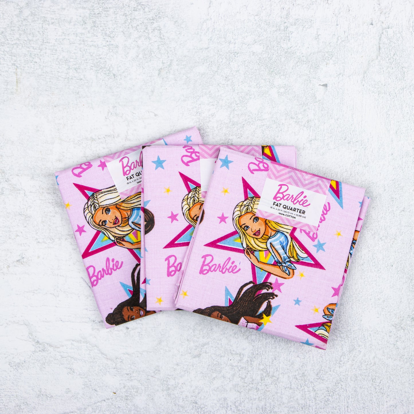 Barbie and Friends Stars Fat Quarter - Craft Fabric