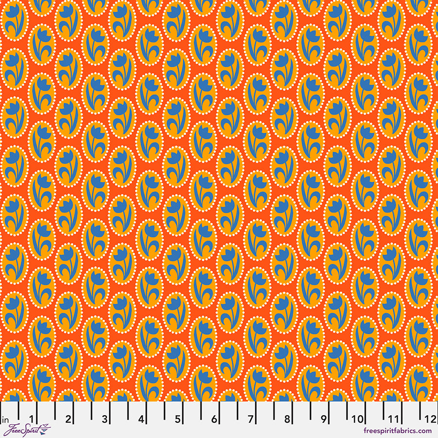 Flower Dance Cameo - Orange
