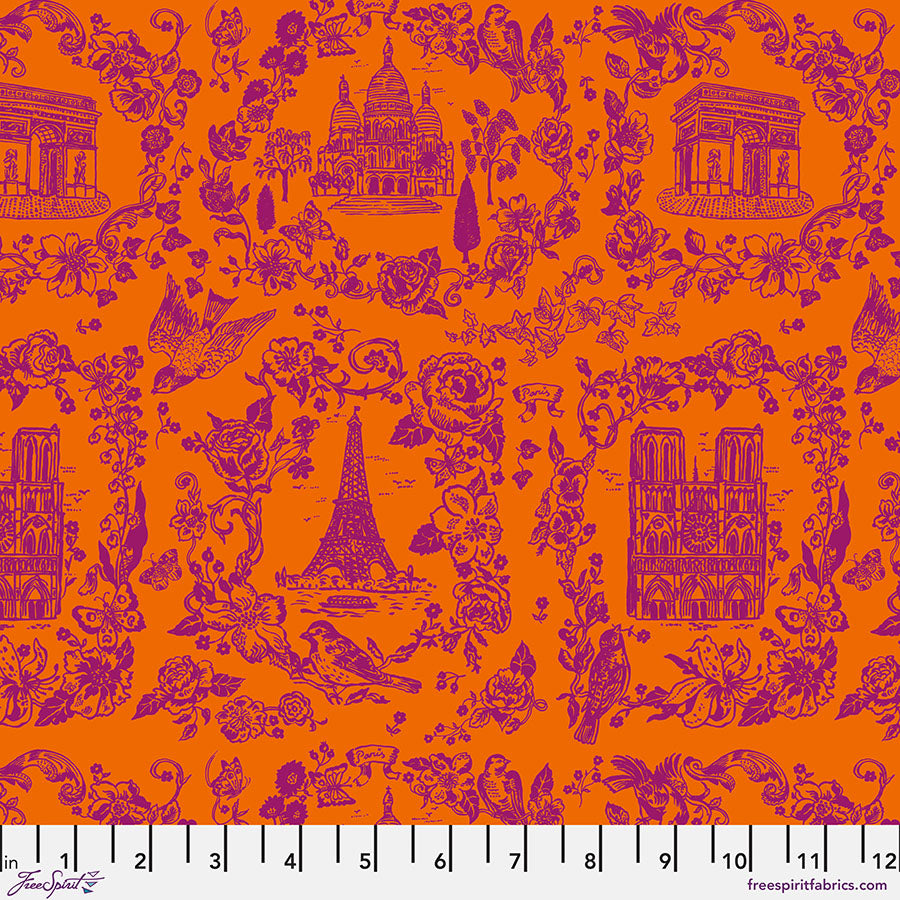 A Spring in Paris Sightseeing Tonal - Orange