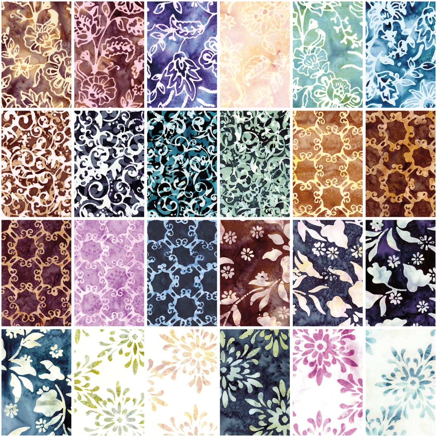 Expressions Batiks Victorian 2 1/2" Rolie Polie