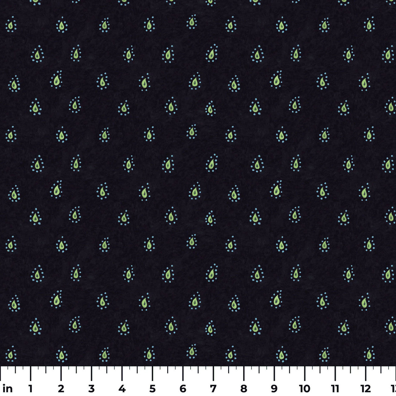 Calico Red Rain Drop - Craft Fabric