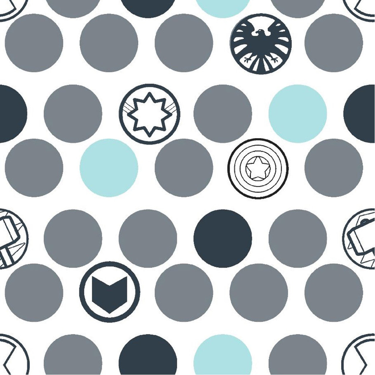 (Craft Fabric) Avengers Dots
