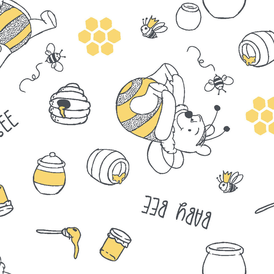 (Craft Fabric) Pooh Baby Bee