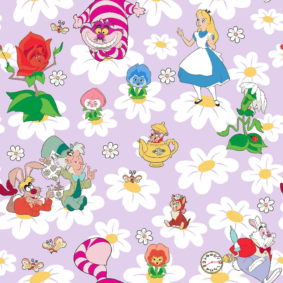 (Craft Fabric) Alice and Friends Among Daisies