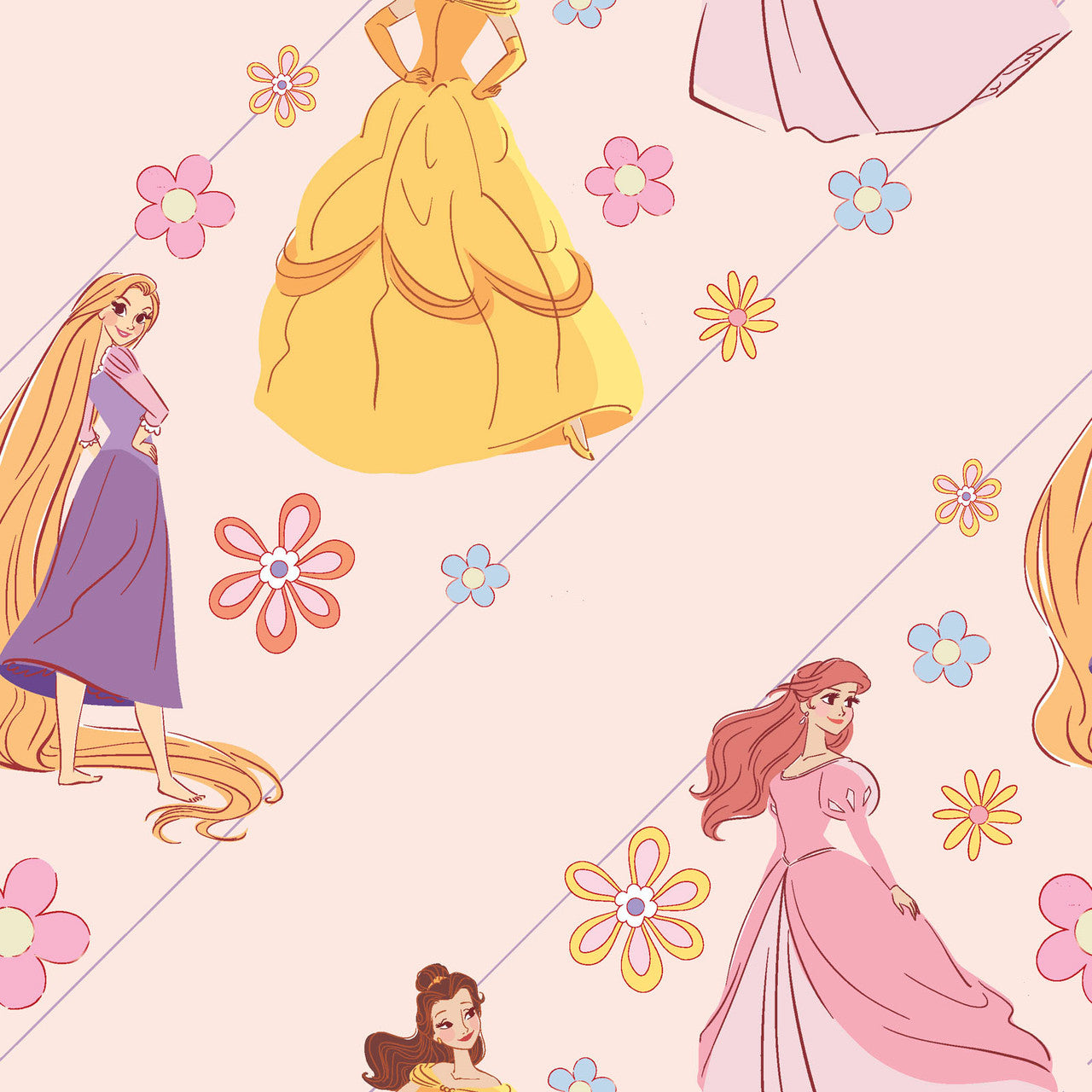 (Craft Fabric) Pastel Princesses