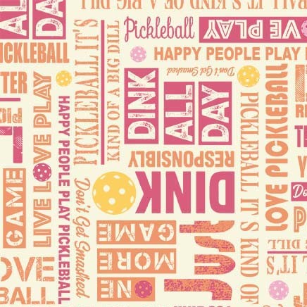 Peace, Love, Pickleball Pickleball Spirit Coral