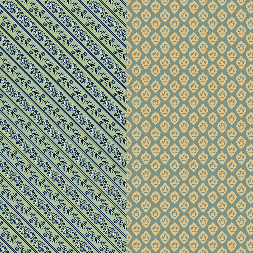 Jane Austen Sew-Along Extras - 1/4 Yard Packet