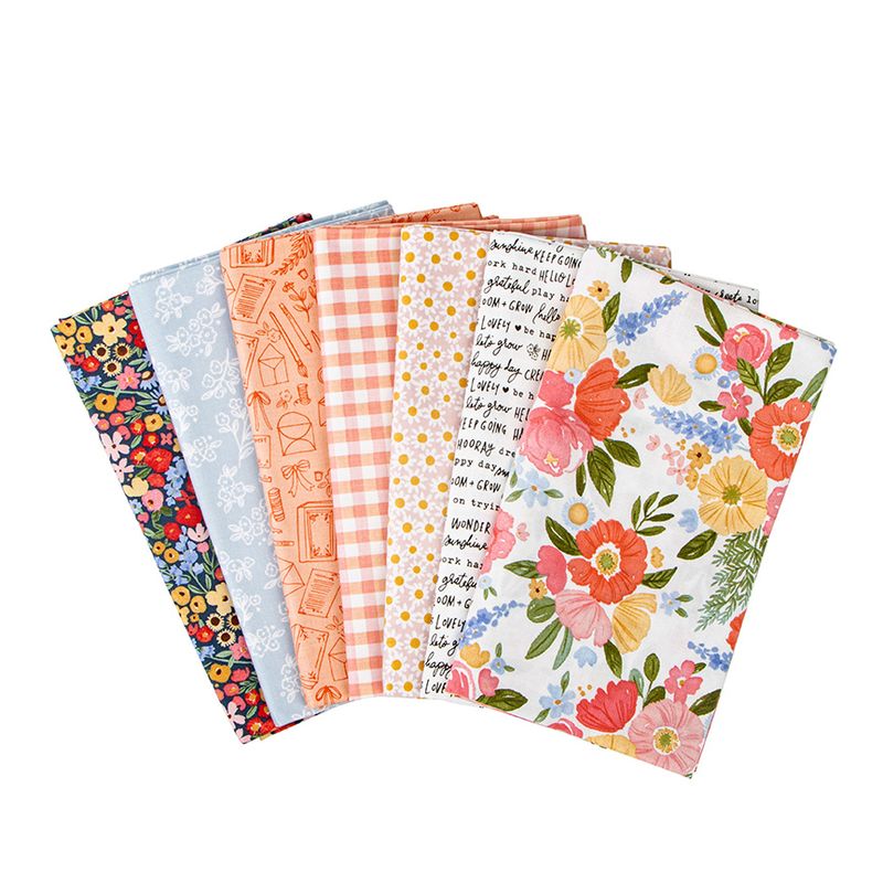 Floral Charms 1-Yard Bundle White