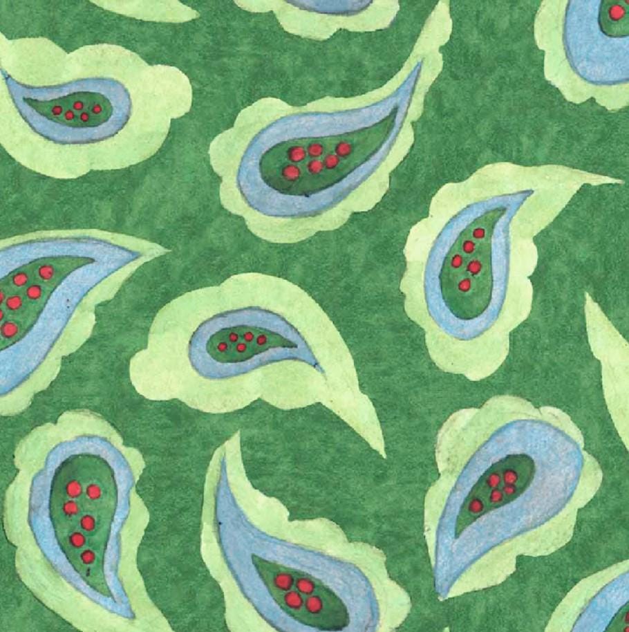 Calico Red Paisley - Craft Fabric