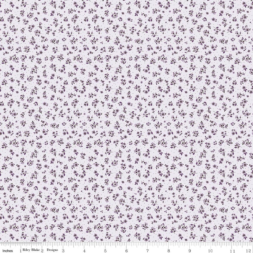 Daybreak on the Prairie Ditsy Purple