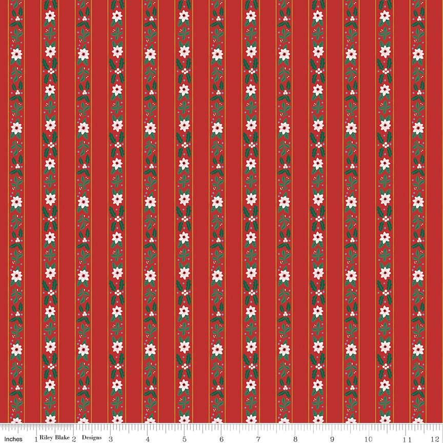 A Pear-fect Christmas French Stripe Red