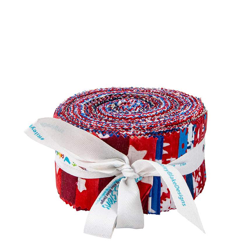 Expressions Batiks Let Freedom Reign 2 1/2" Rolie Polie
