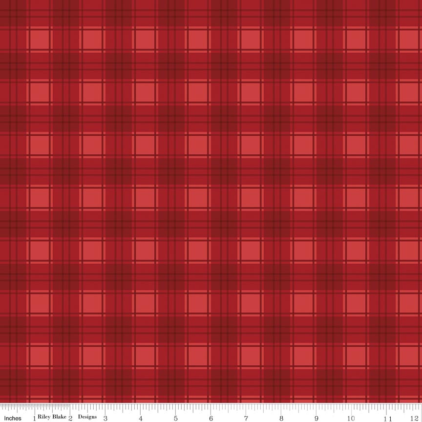 Evergreen Wishes Plaid Red