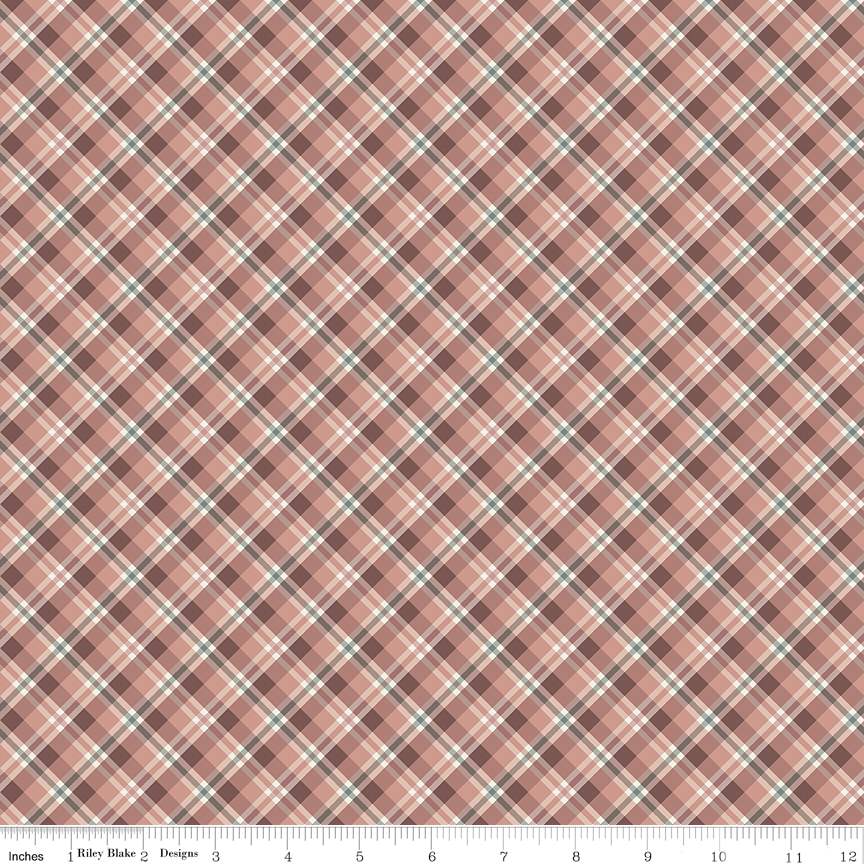 Evening on the Prairie Prairie Plaid Dusty Rose