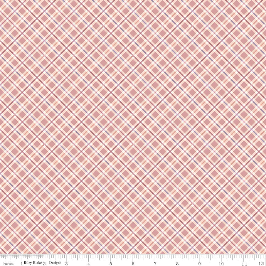 Daybreak on the Prairie Plaid Rose