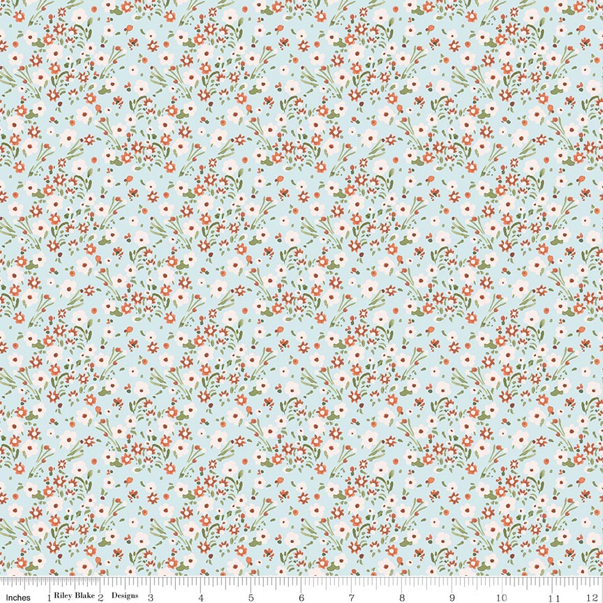 Sketchbook Blossoms Blue