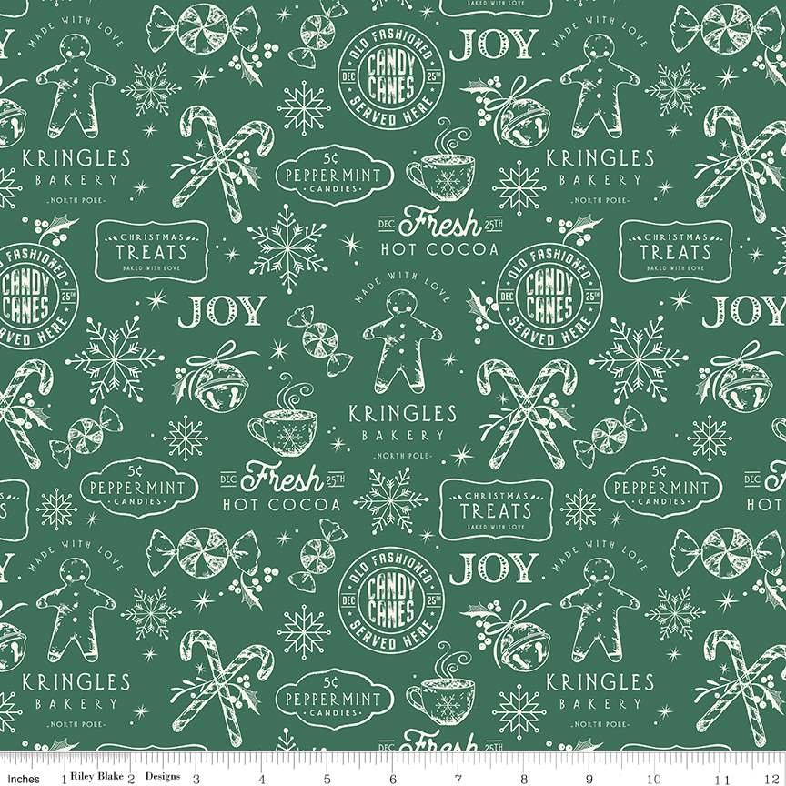 Merry Little Christmas Treats Green