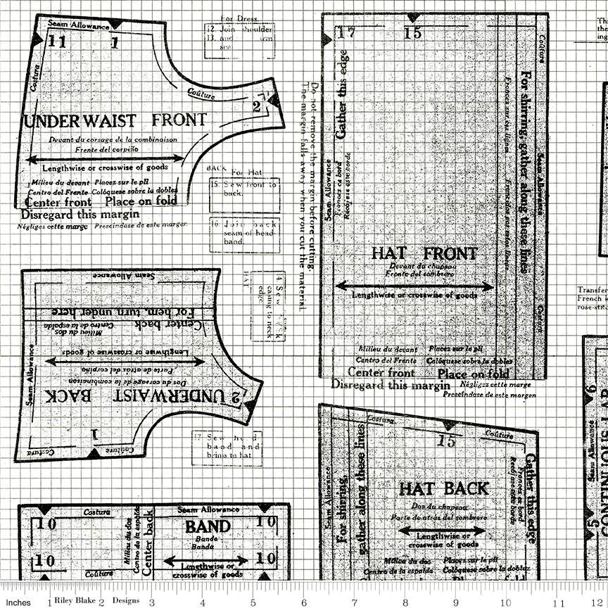 Wide Back Sew Journal 18-Inch Doll Pattern White