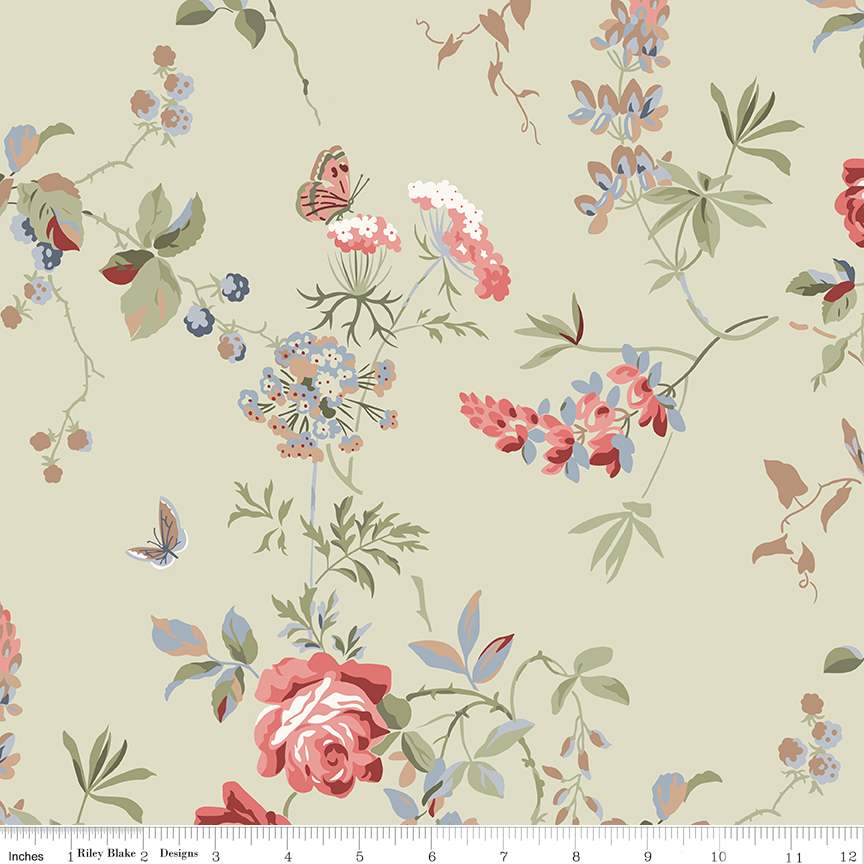 Wide Back Anne of Green Gables Floral Sage