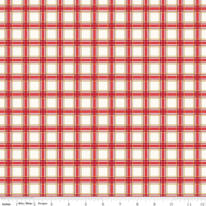 More Christmas Wishes Plaid White