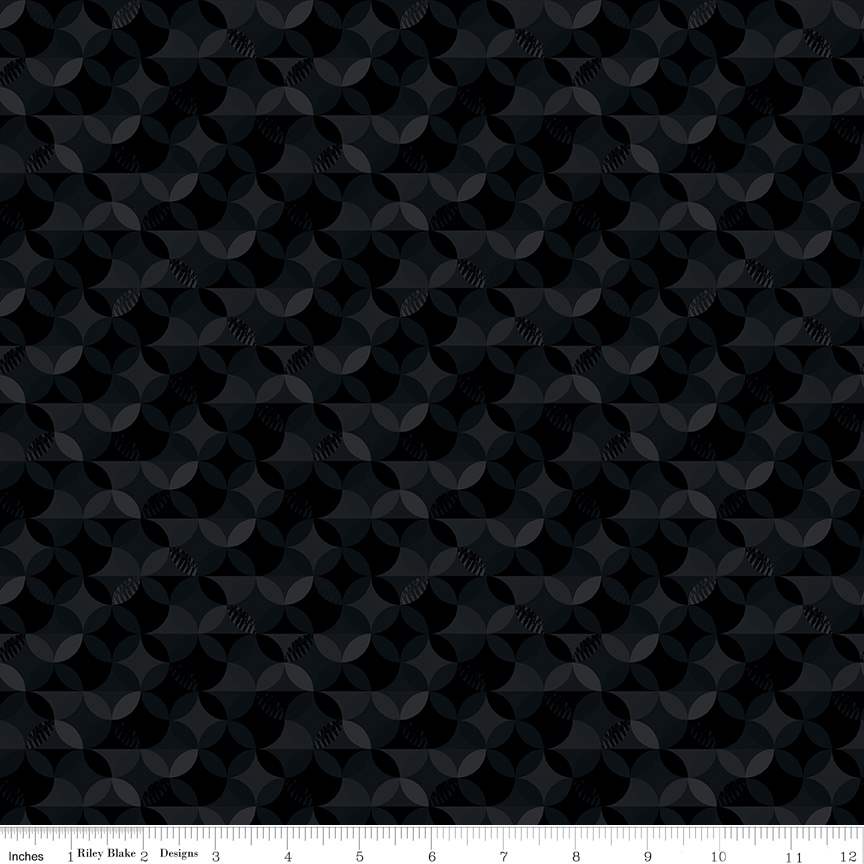 New Box of Crayons Kaleidoscope Black