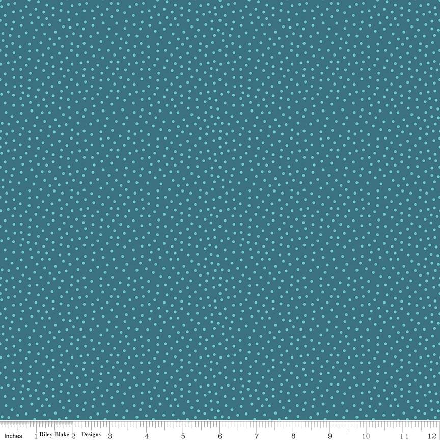 Gone Glamping Dots Blue