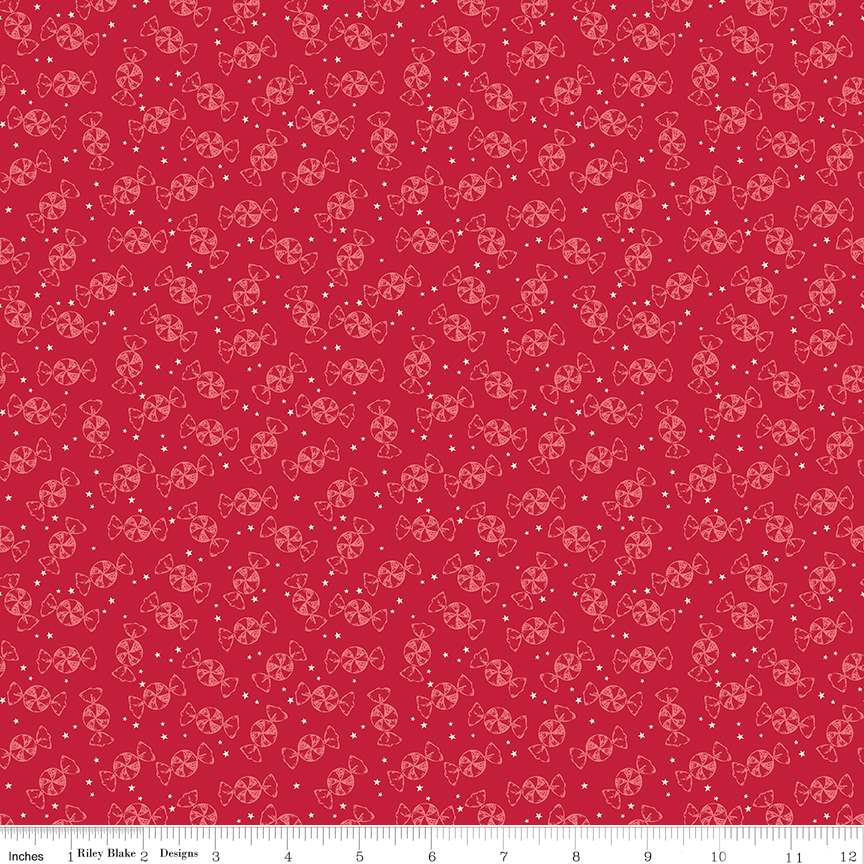 Merry Little Christmas Peppermint Red