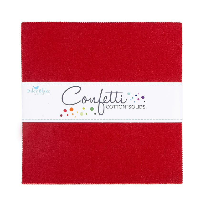 Confetti Cotton™ Dahlia Red 10" Stacker