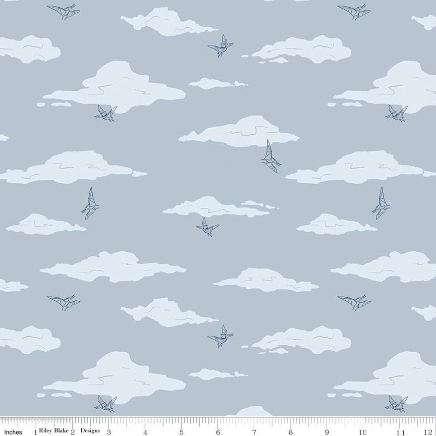 Cretaceous Pterodactyl Clouds Dusk