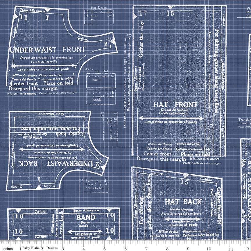 Wide Back Sew Journal 18-Inch Doll Pattern Denim