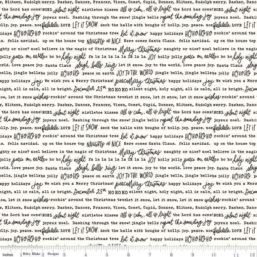 Charming Christmas Words Cloud